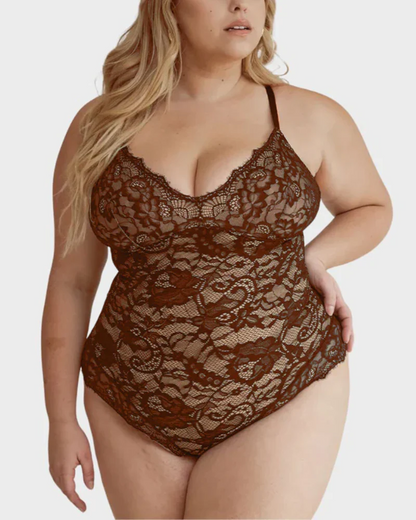 Spaghetti Strap Lace Bodysuit – Chic & Sensual